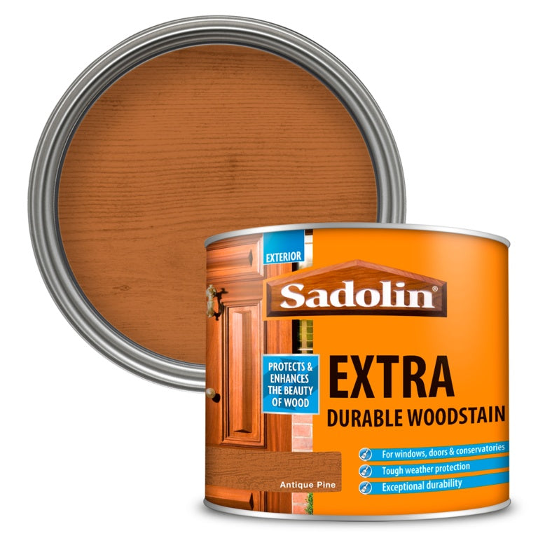 Sadolin Extra Durable Woodstain - 500ml Antique Pine
