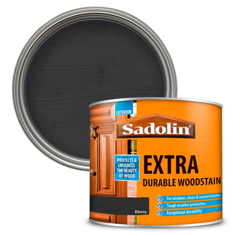 Sadolin Extra Durable Woodstain - 500ml Ebony