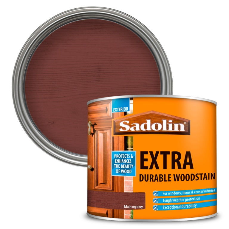 Sadolin Extra Durable Woodstain - 500ml Mahogany