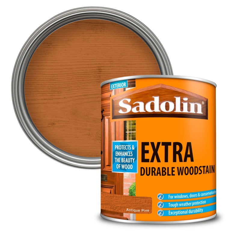 Sadolin Extra Durable Woodstain - 1L - Antique Pine