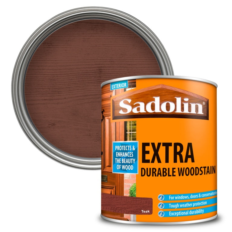 Sadolin Extra Durable Woodstain - 1L Teak