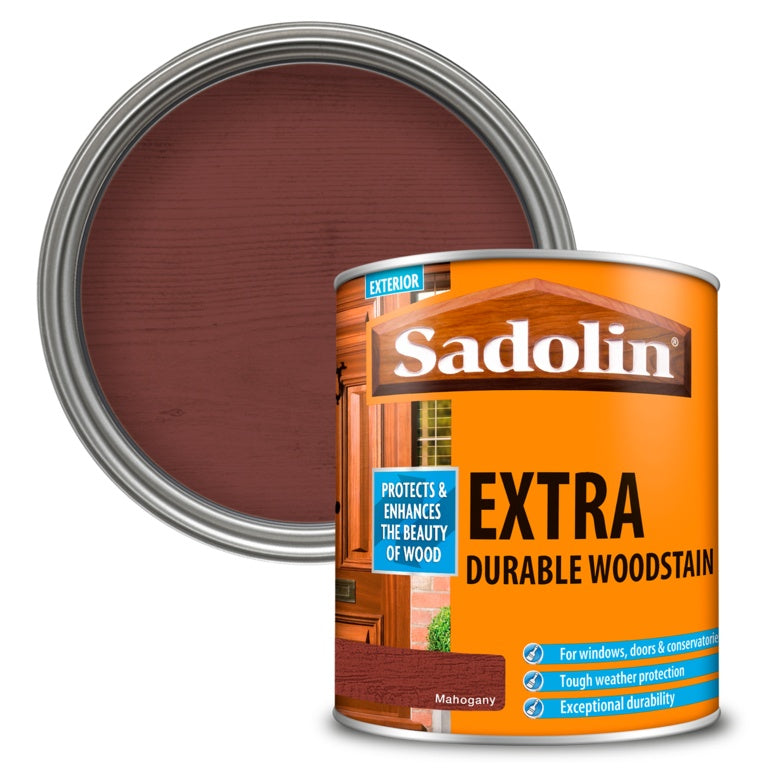 Sadolin Extra Durable Woodstain - 1L Mahogany