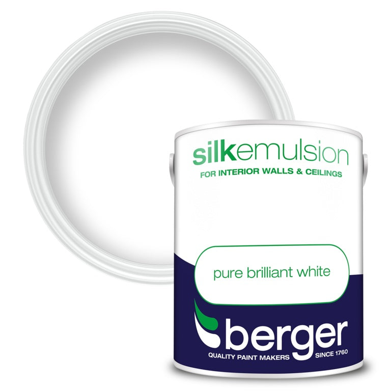 Berger Vinyl Silk 5L - Pure Brilliant White