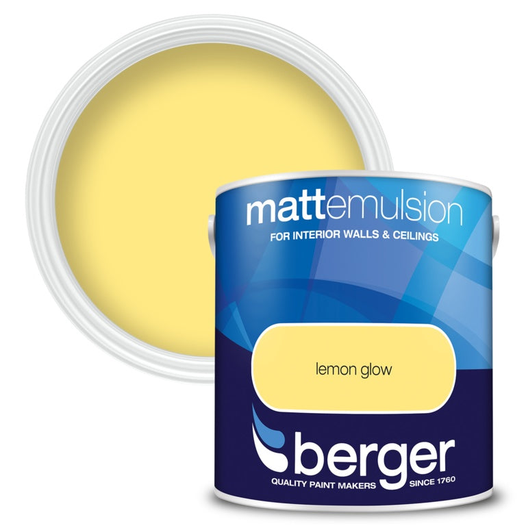 Berger Matt Emulsion 2.5L - Lemon Glow