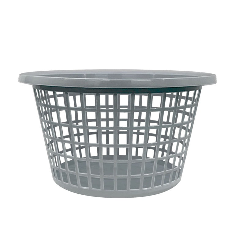 TML Round Laundry Basket - Silver