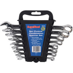 SupaTool Chrome Combination Spanner Set - 8 Piece