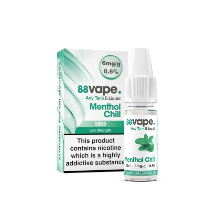 88 Vape E-Liquid 6mg - 10ml Menthol Chilli