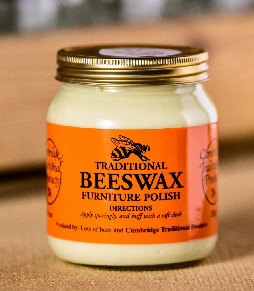 Cambridge Traditional Beeswax Furniture Polish - 283gm Jar Natural