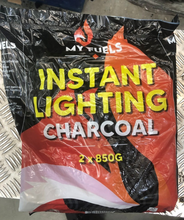 Myfuels Instant-Light Lumpwood Charcoal - 2 x 1kg bags