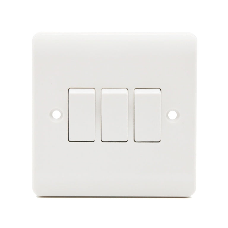 Securlec 3 Gang 2 Way Light Switch
