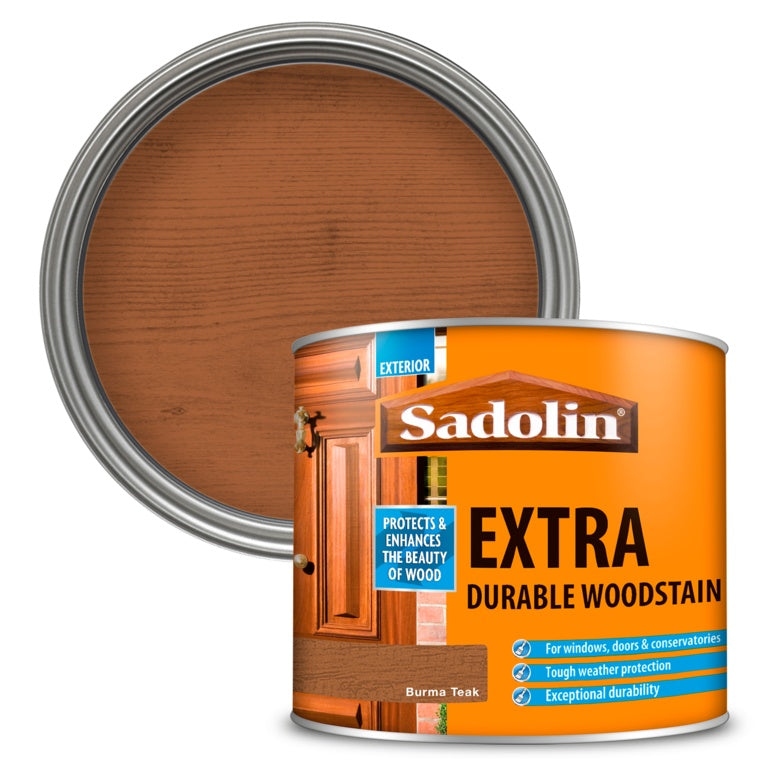 Sadolin Extra Durable Woodstain - 500ml Burma Teak