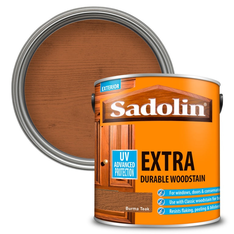 Sadolin Extra Durable Woodstain - 2.5L Burma Teak