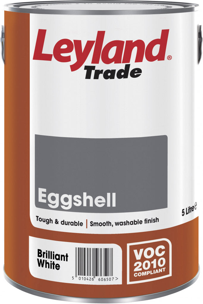 Leyland Trade Eggshell - 2.5L Brilliant White