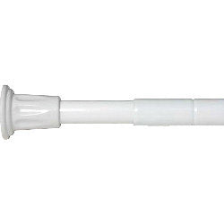 Croydex Shower Curtain Telescopic Rod - 8" 6' White