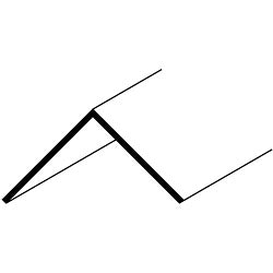 Easyfix 38mm Angle - 12 x 2.44m - White