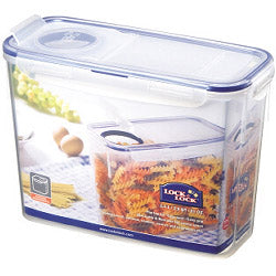 Locknlock Rectangular Storage Container with Flip Top Lid Clear/Blue - 2.4L (237 x 112 x 170mm)