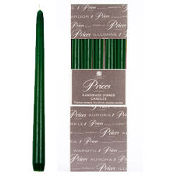 Price's Candles Venetian 10" Candle - Pack 10 Green