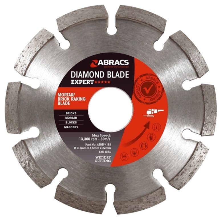 Abracs Brick Raking Blade - 115 x 7 x 22mm