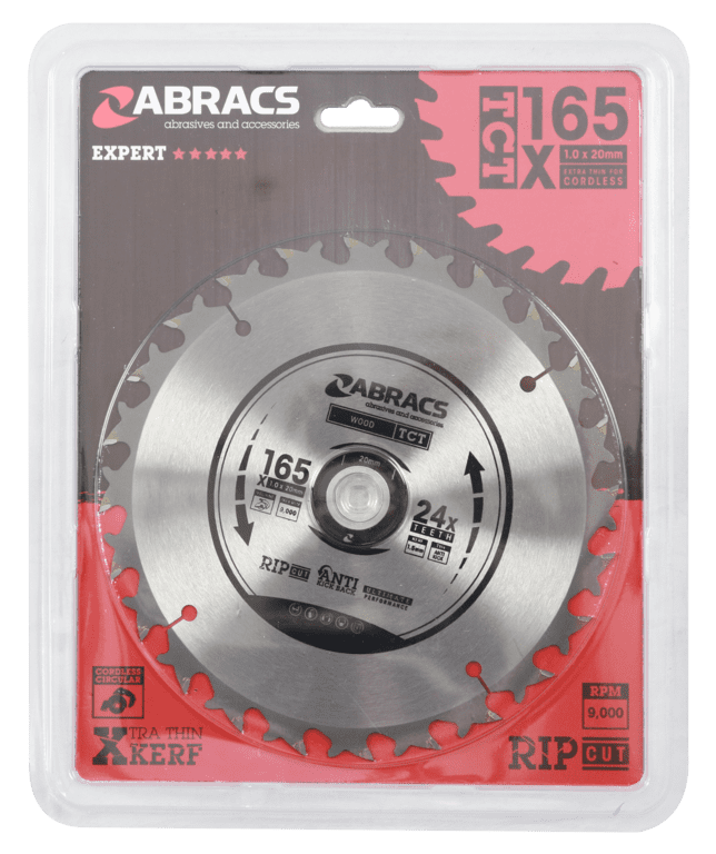 Abracs Circular Saw Blade - 165mm x 20mm x 24t
