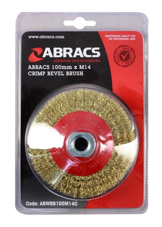 Abracs Crimp Bevel Brush - 100mm x M14