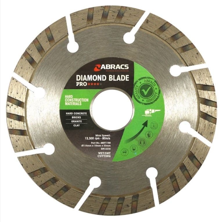 Abracs Hcm-Pro Diamond Blade - 115mm x 10mm x 22.23mm