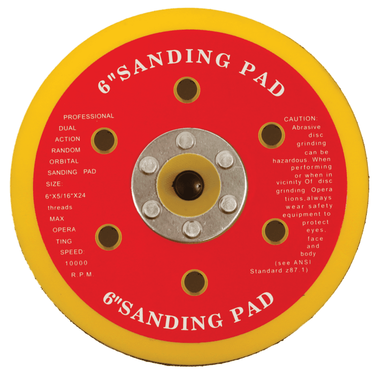 Abracs Hook & Loop Backing Pad - 125mm x 5/16 - 8 Holes