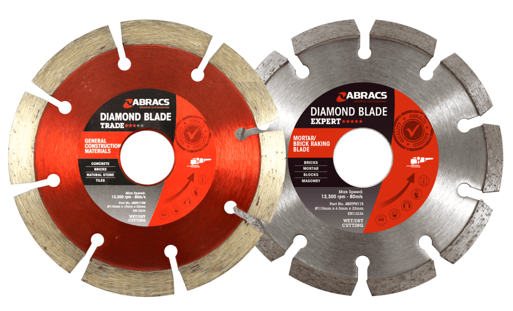 Abracs Mortar & GCM Blade Twin Pack - 115mm