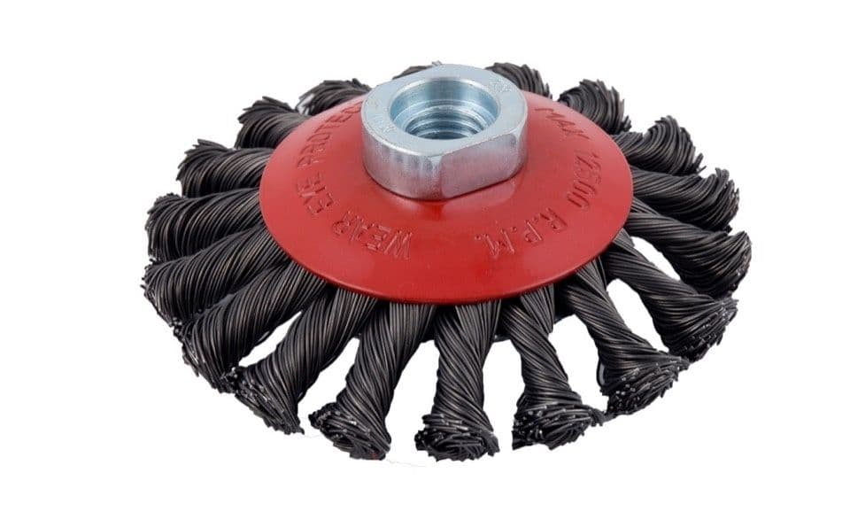 Abracs Twist Knot Bevel Brush - 100mm x M14