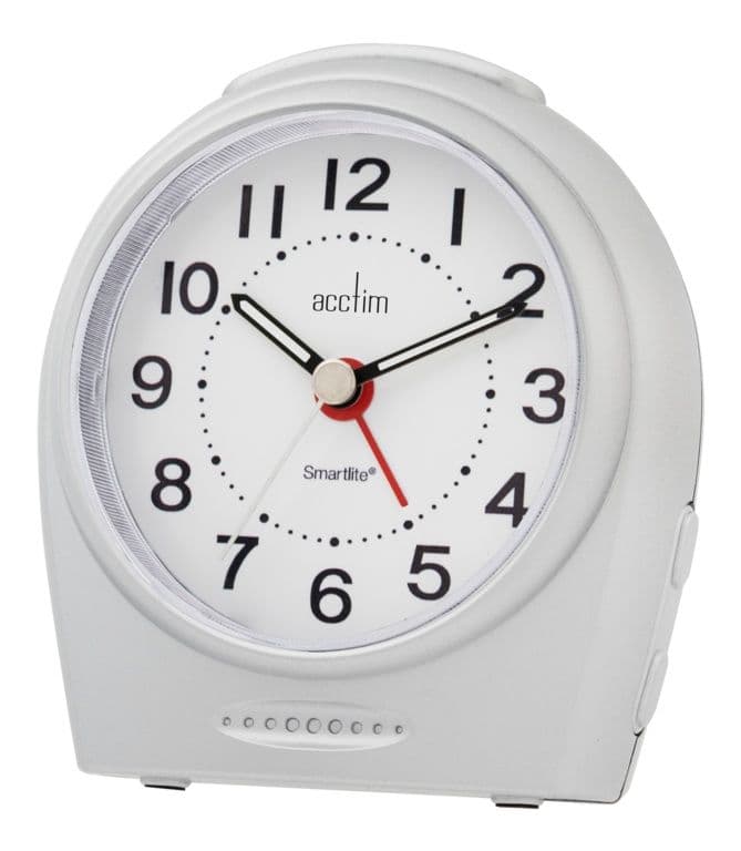 Acctim Astoria Smartlight Silent Sweep Alarm - Silver