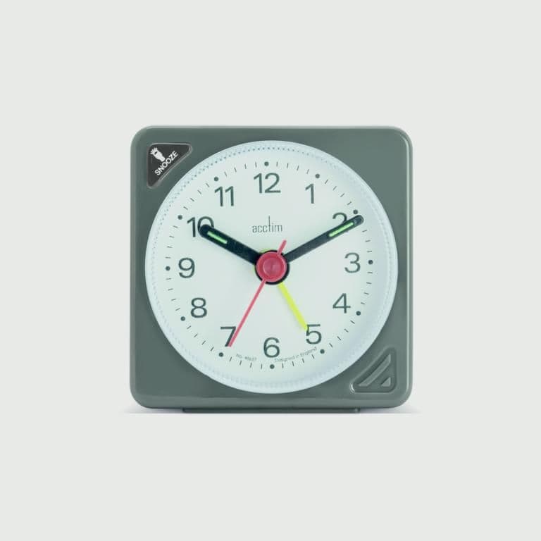 Acctim Ingot Crescendo Alarm Clock - Grey
