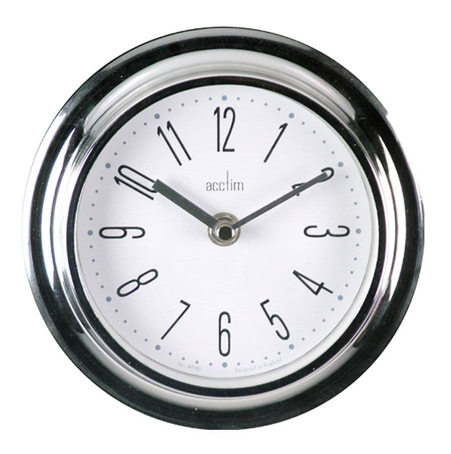 Acctim Riva Wall Clock Chrome - Chrome