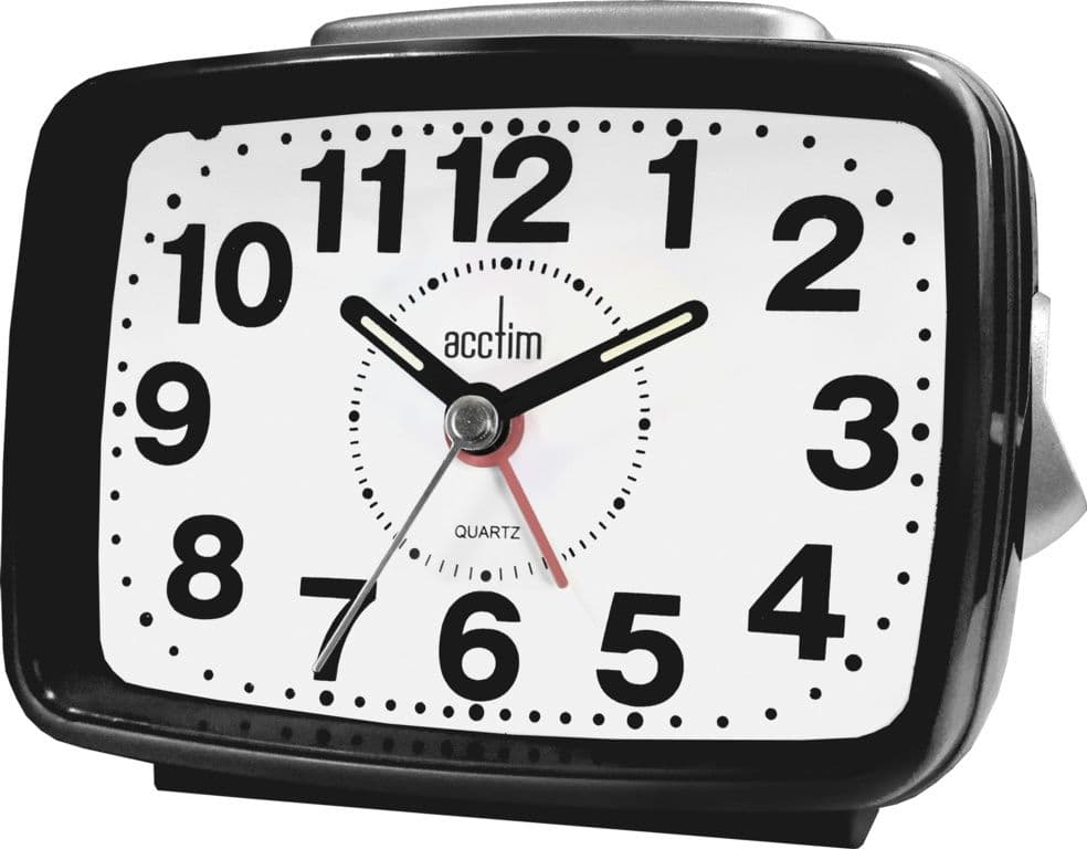 Acctim Titan 2 Sweep Seconds Hand Alarm - Black