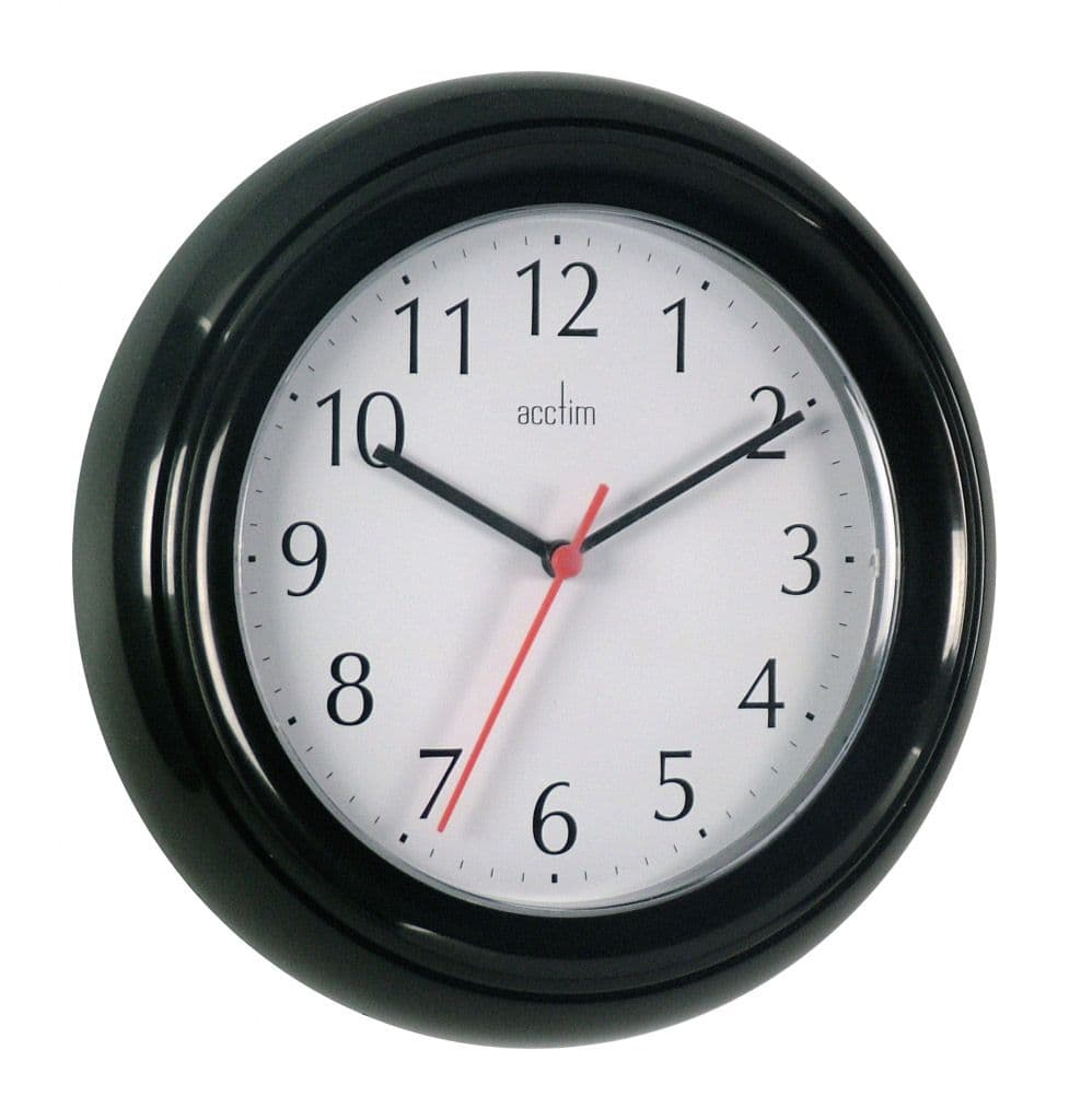 Acctim Wycombe Wall Clock - Black