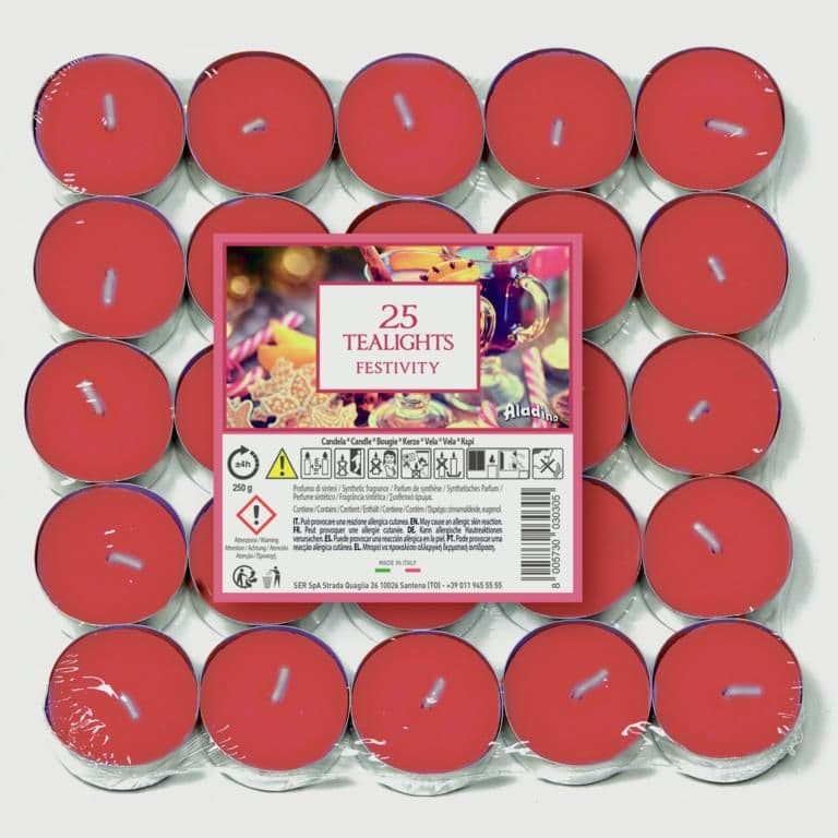 Aladino Tealights Pack 25 - Festivity