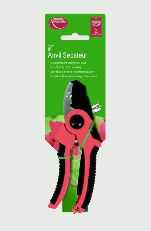 Ambassador Anvil Secateur - 8"