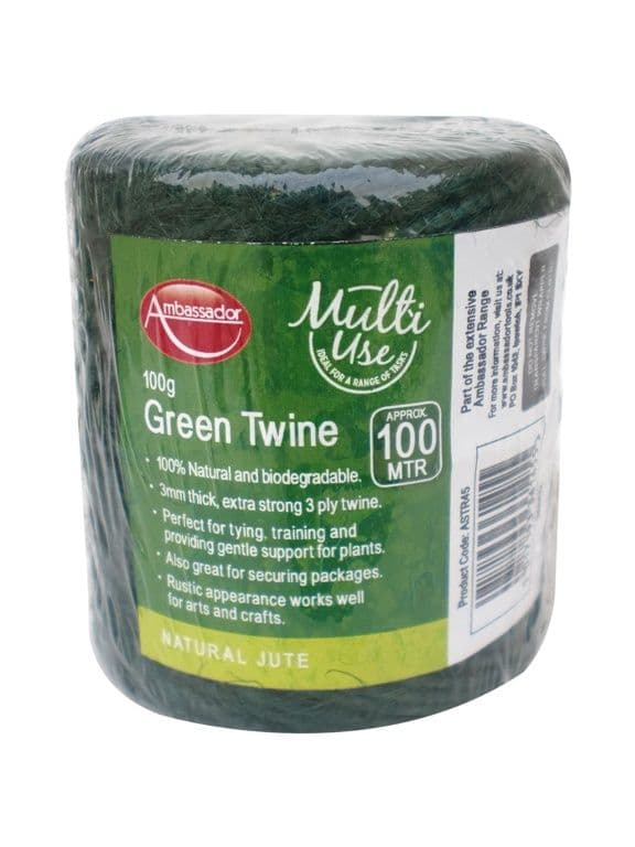 Ambassador Green Jute Twine - 50g/50m