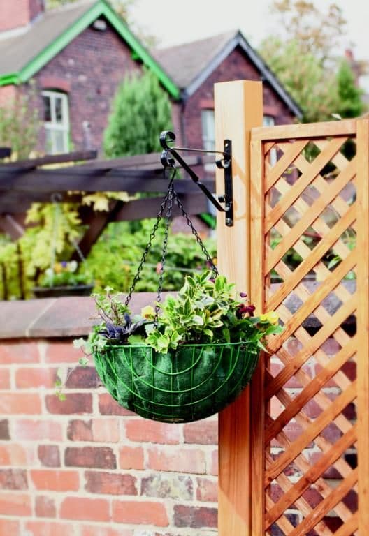 Ambassador Hanging Basket Bracket - 25cm/10" Black