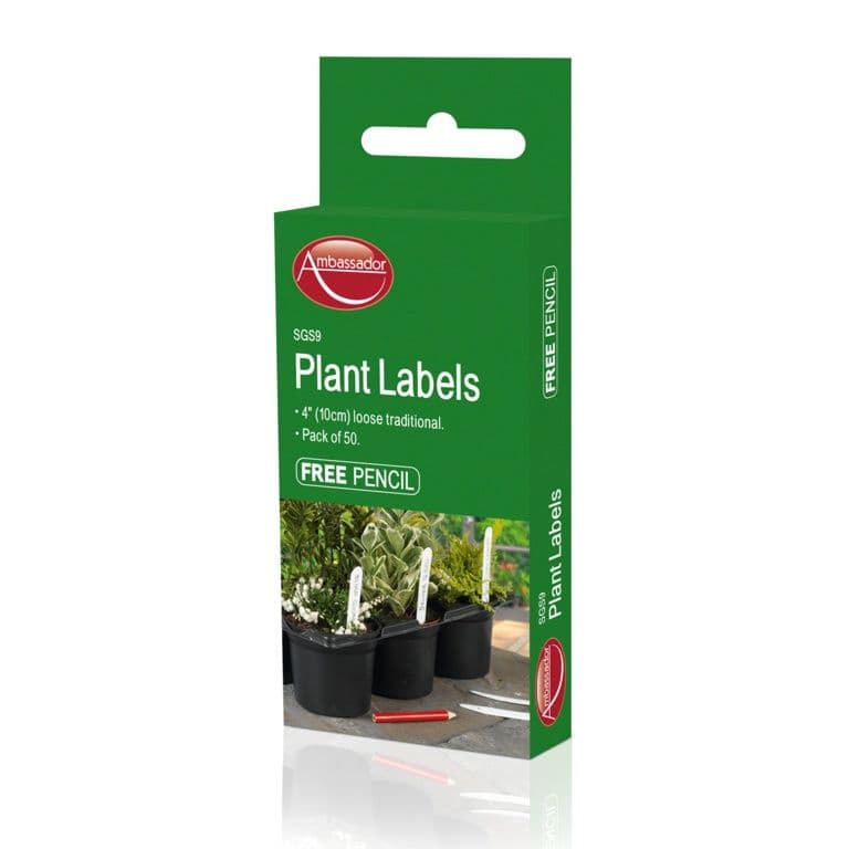 Ambassador Plant Labels & Pencil - Pack 50 4"