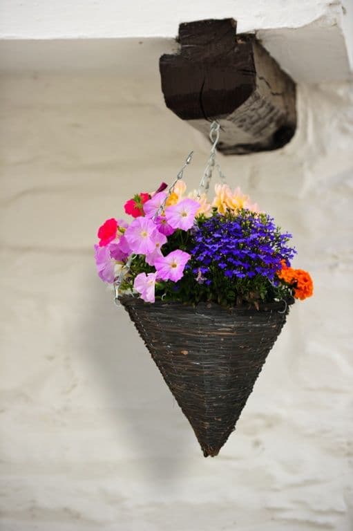 Ambassador Willow Hanging Cone Basket - 14"