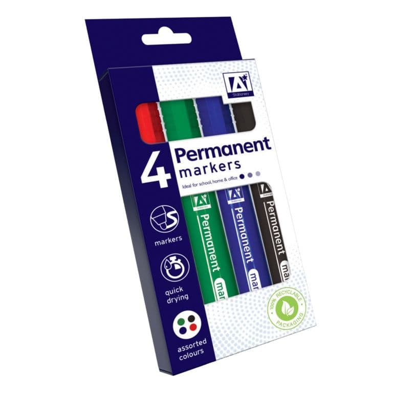 Anker Permanent Markers - Pack 4