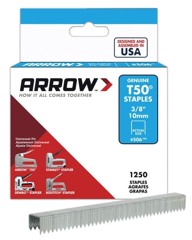 Arrow T50 Staples - 10mm (1250)