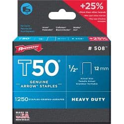 Arrow T50 Staples - 12mm (1250)
