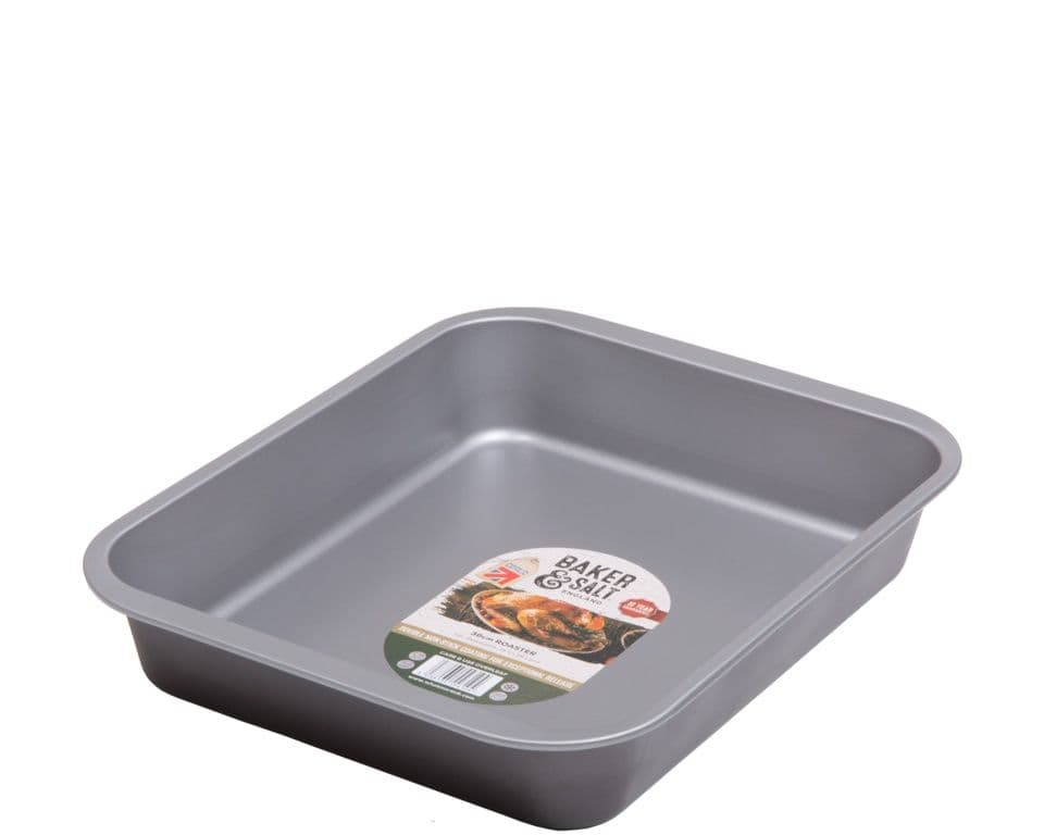Baker & Salt Non Stick Silver Roaster - 36cm Medium