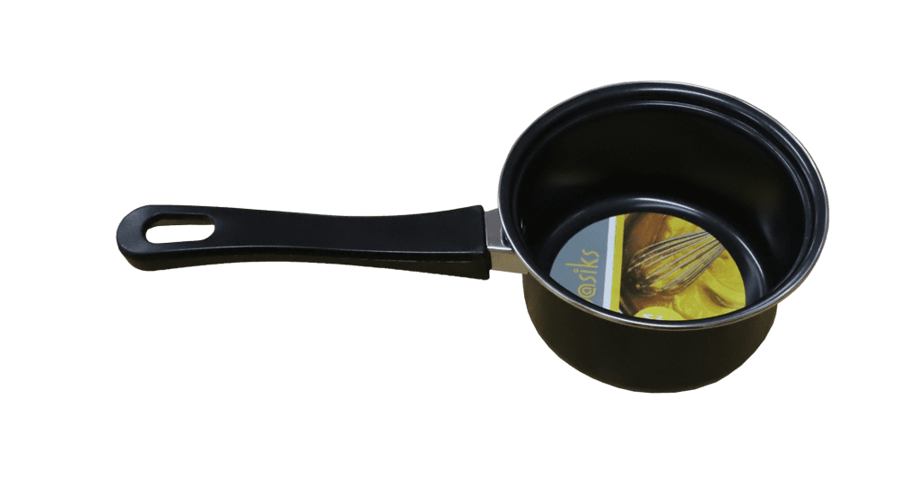 Basiks Carbon Steel Milk Pan - 14cm