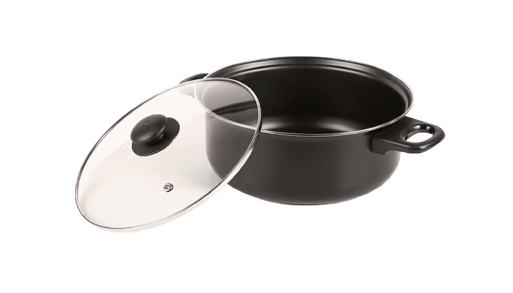 Basiks Carbon Steel Stock Pot - 24cm