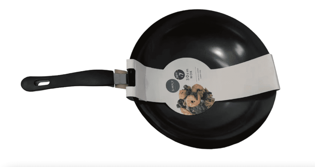 Basiks Carbon Steel Wok Frypan - 30cm