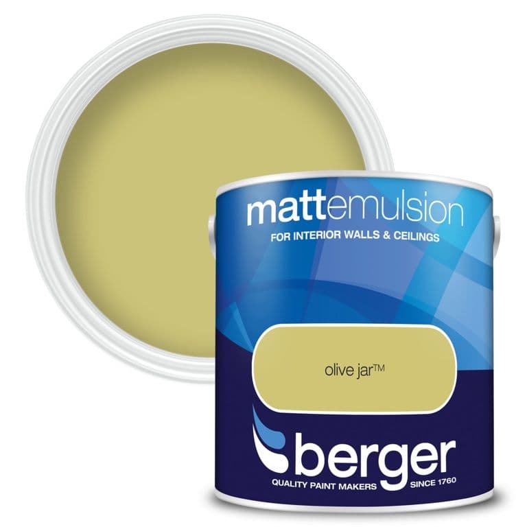 Berger Matt Emulsion 2.5L - Olive Jar