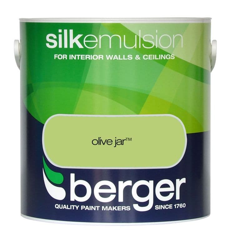 Berger Silk Emulsion 2.5L - Olive Jar