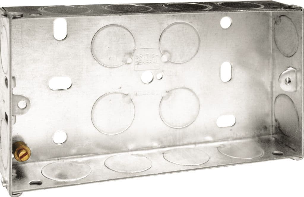 BG Metal Back Box 25mm - Double