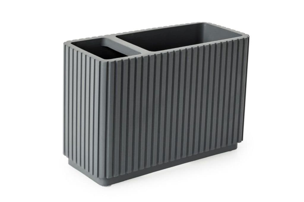 Blue Canyon Berkeley Pedal Bin - Grey With Bamboo Lid